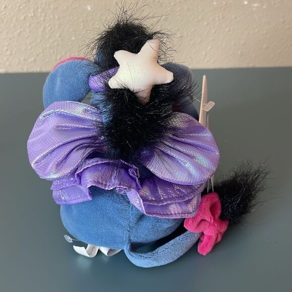 DISNEY Vintage 90s Sugar Plum Fairy Eeyore 7" Bean Bag Plush *NEW* - Picture 4 of 6
